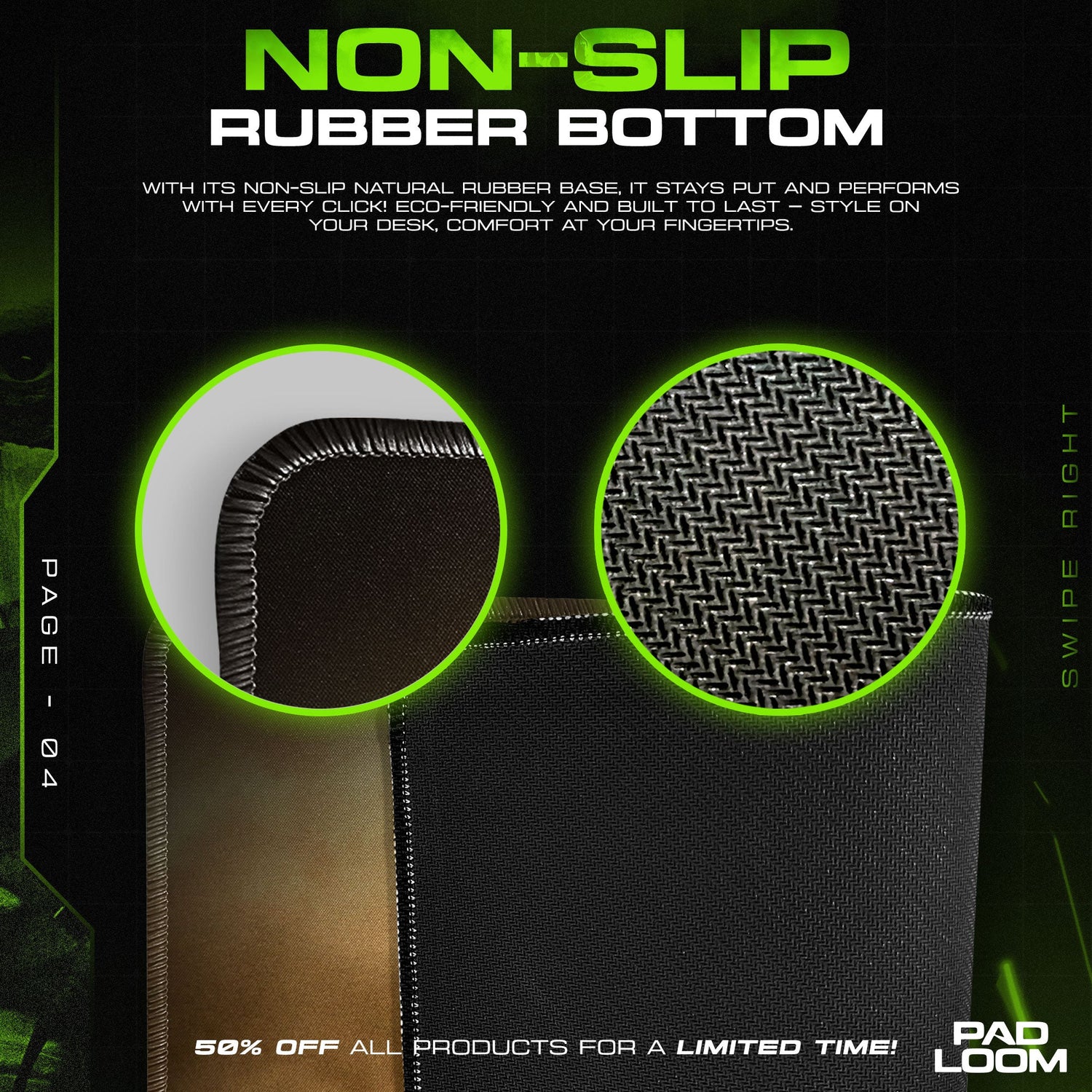 Call of Duty Mouse Pad, Ghost Sandstorm Gamer Desk Mat Padloom