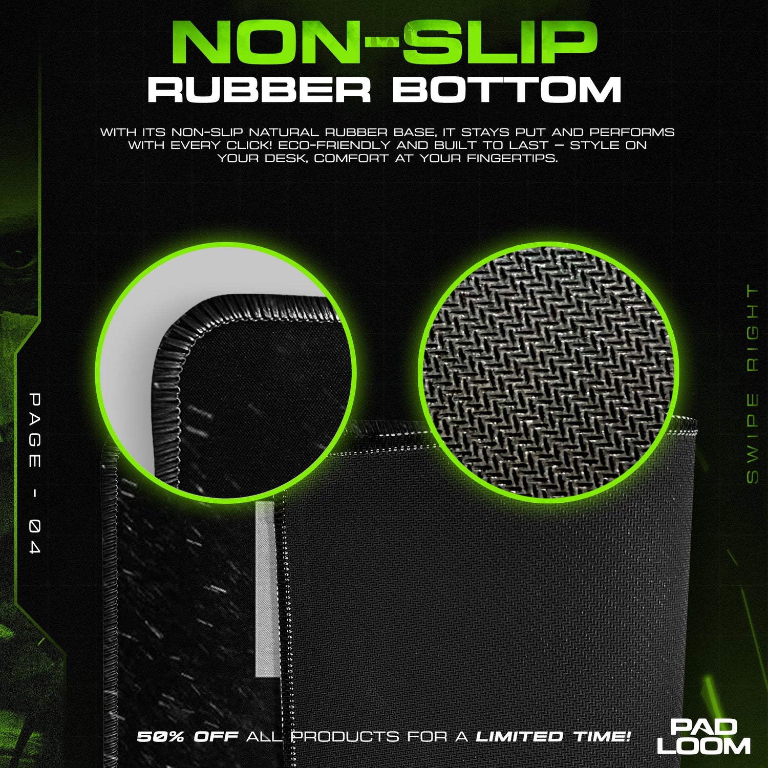 Call of Duty Mouse Pad, Modern Warfare Ghost Gamer Desk Mat Padloom