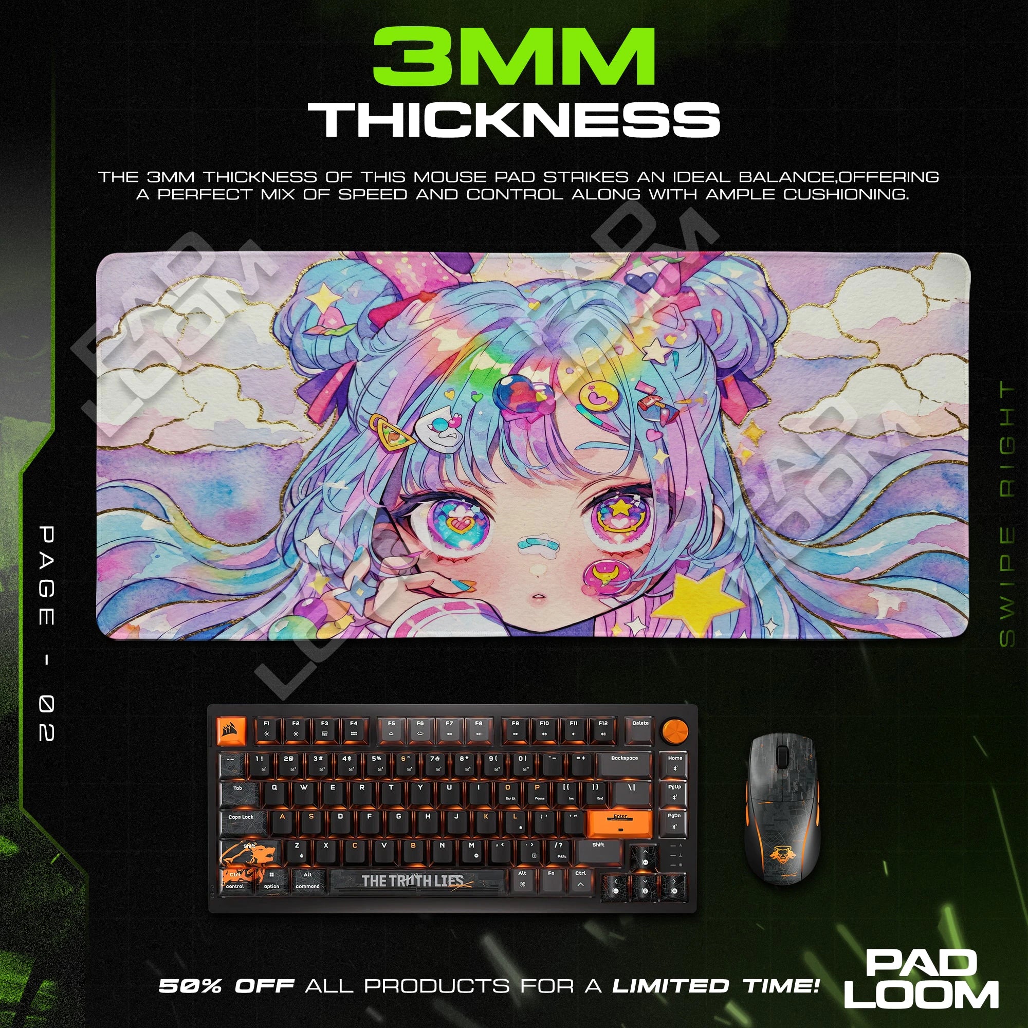 Candy Dream Decora Mouse Pad - Anime Desk Mat