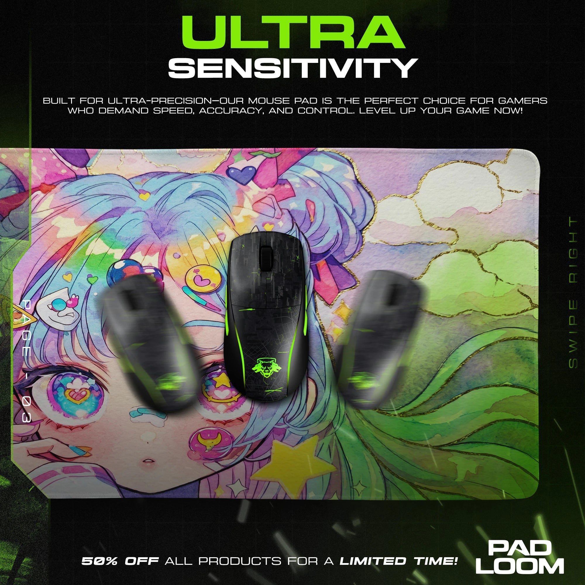 Candy Dream Decora Mouse Pad - Anime Desk Mat