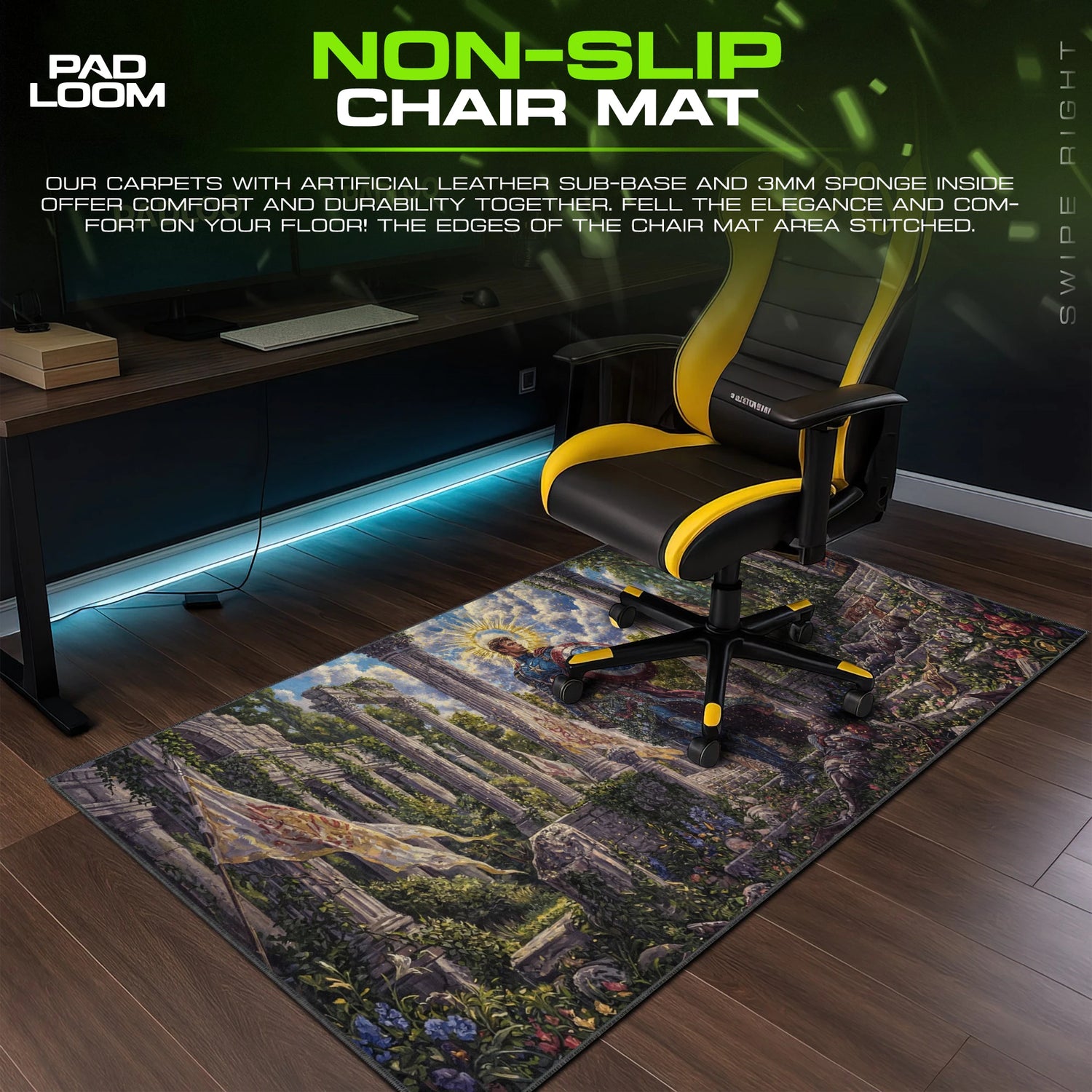 Captain America Ruins Vigil Mouse Pad - Marvel Desk Mat