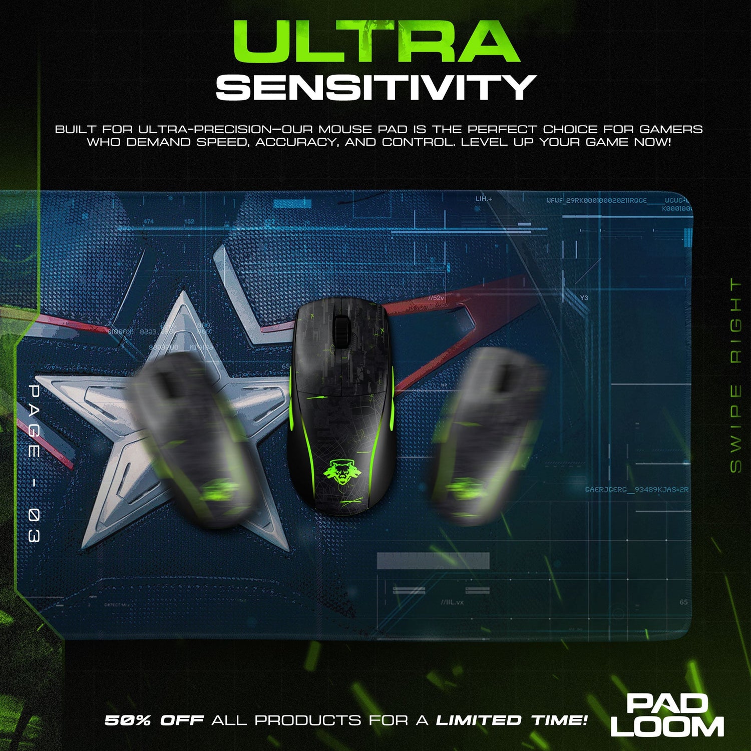 Captain America Star Shield Mouse Pad, Marvel Gamer Desk Mat Padloom