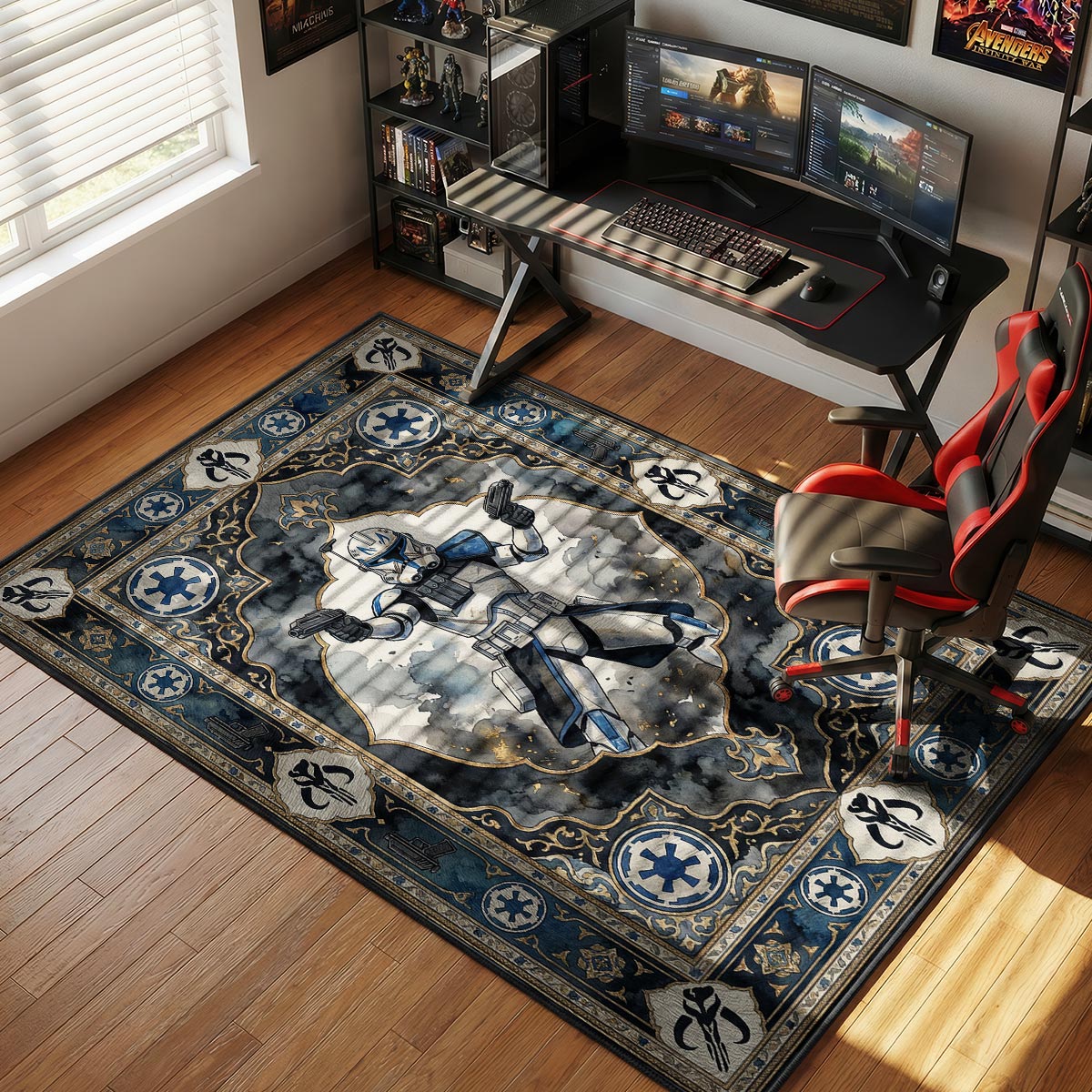 Captain Rex Clone Trooper Tapestry Star Wars Room rug — main product view