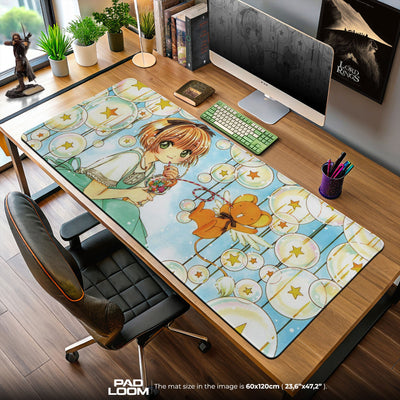 Cardcaptor Sakura Bubbles Mouse Pad, Anime Cute Desk Mat