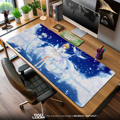 Cardcaptor Sakura White Dress Mouse Pad, Anime Magic Desk Mat