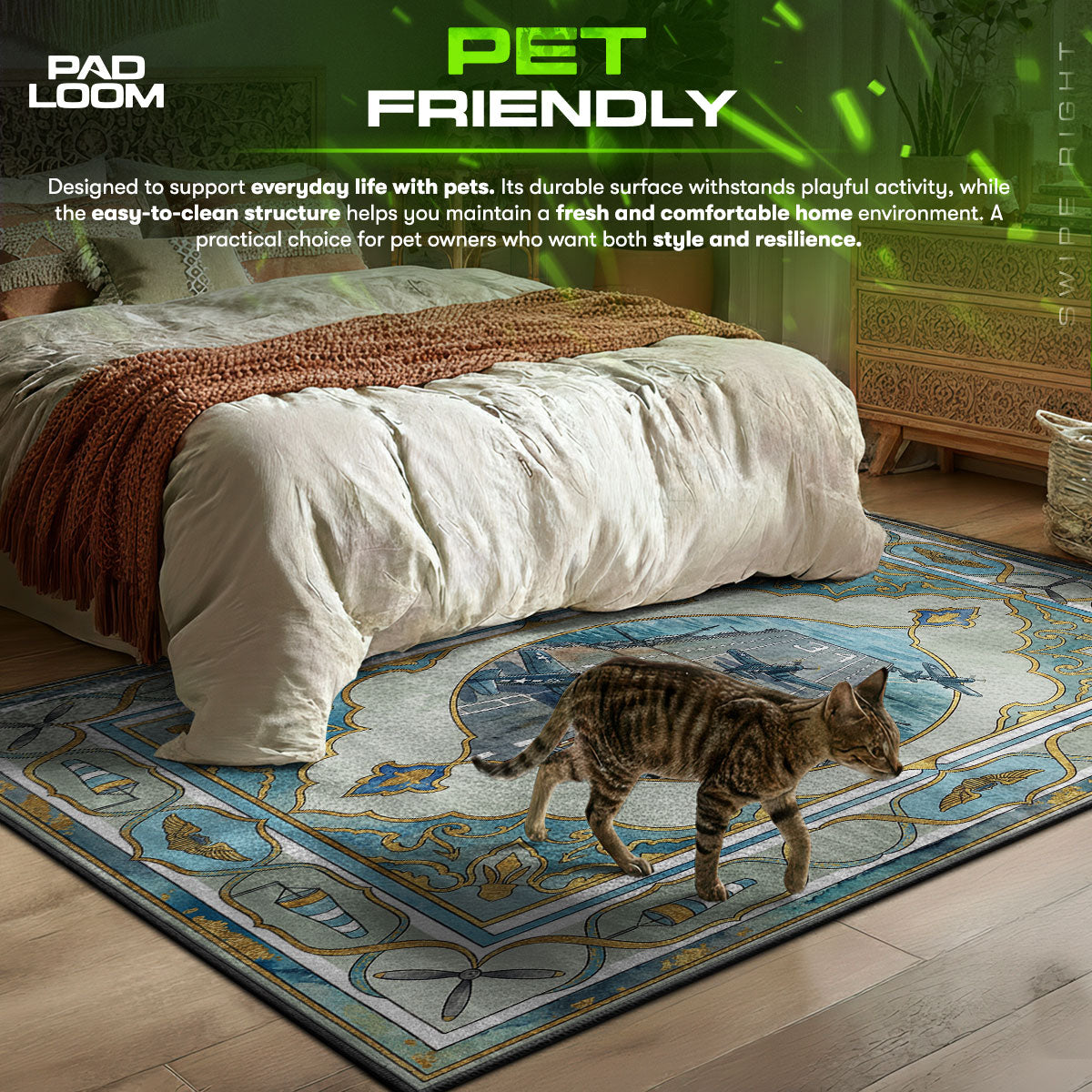 Carrier Air Wing Vintage Rug - World of Warships Chair Mat