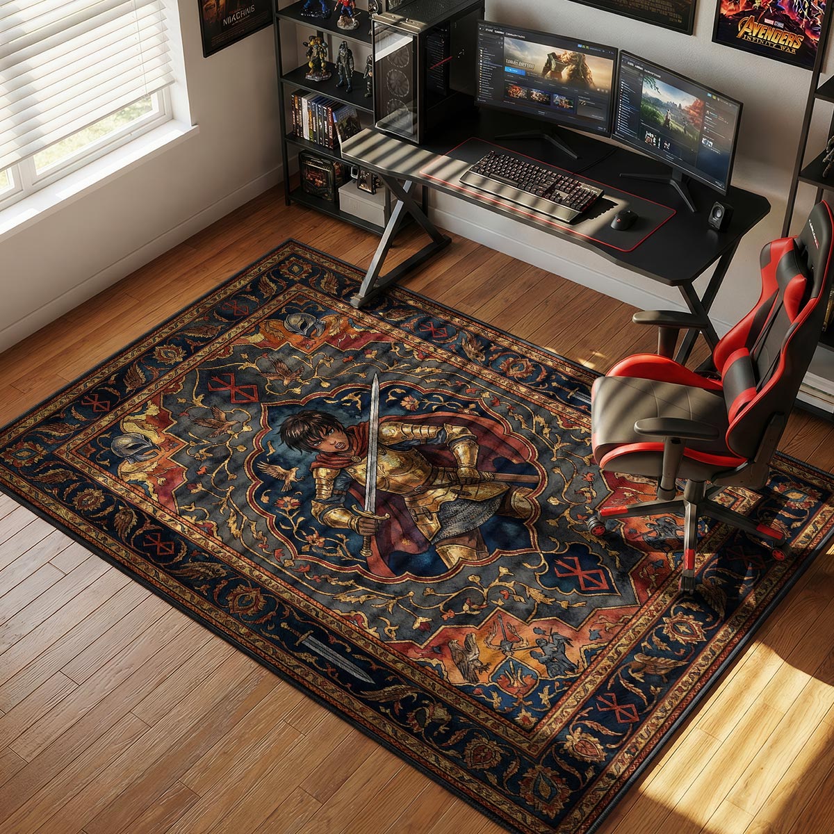 Guts & Griffith Eclipse Duel Rug - Berserk Chair Mat