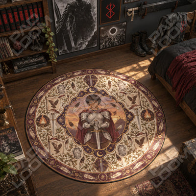 Casca Hawk Round Rug - Berserk Chair Mat