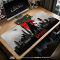 Catzilla City Roar Mouse Pad – gaming desk mat by Padloom