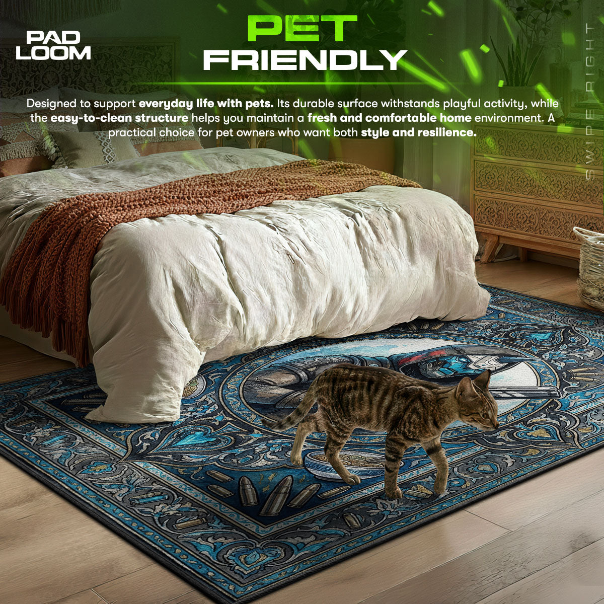 Cayde-6 Ace Portrait Rug - Destiny 2 Chair Mat