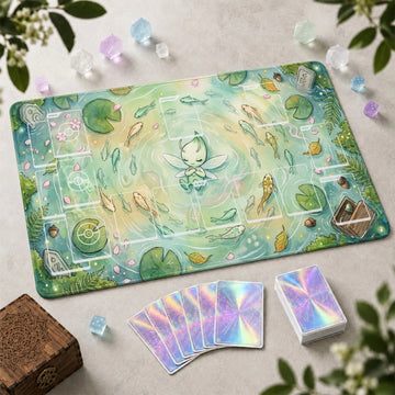Celebi Forest Playmat - Pokemon TCG Mat