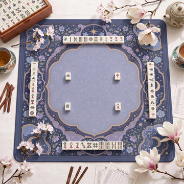 Celestial Moon Mahjong Mat – neoprene mah jongg table mat