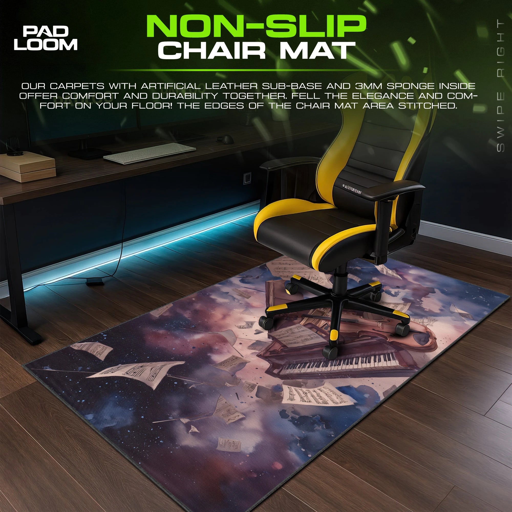 Celestial Sonata Mouse Pad - Music Art Desk Mat