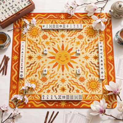 Celestial Sun Mahjong Mat - Mah Jongg Mat