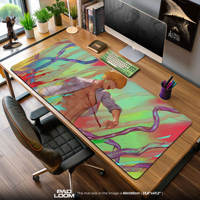 Chainsaw Man Denji Unleashed Mouse Pad, Anime Gaming Desk Mat