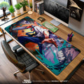 Chainsaw Man Fierce Leap Mouse Pad, Anime Gaming Desk Mat Padloom