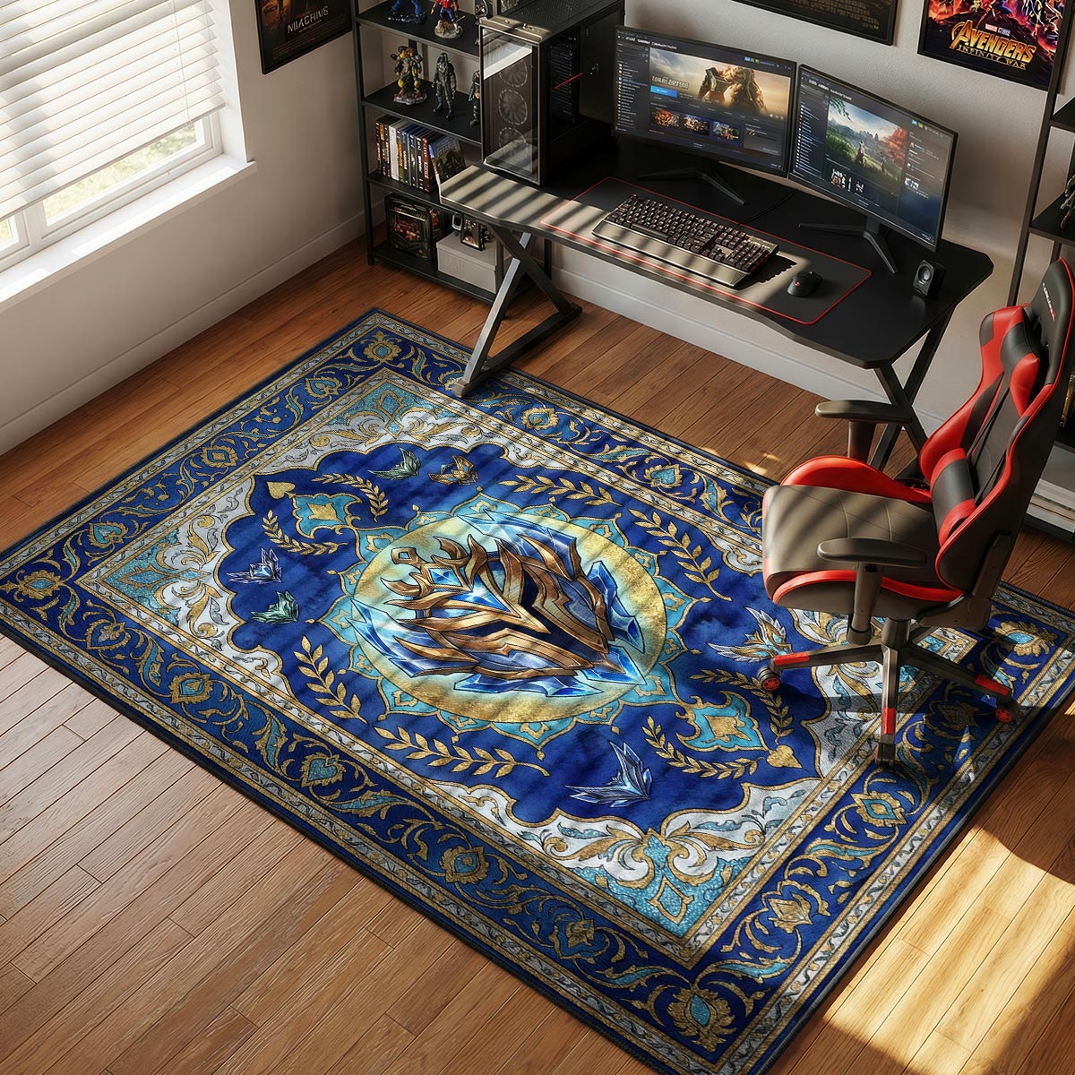 Challenger Crest Elite Rug - League of Legends Chair Mat