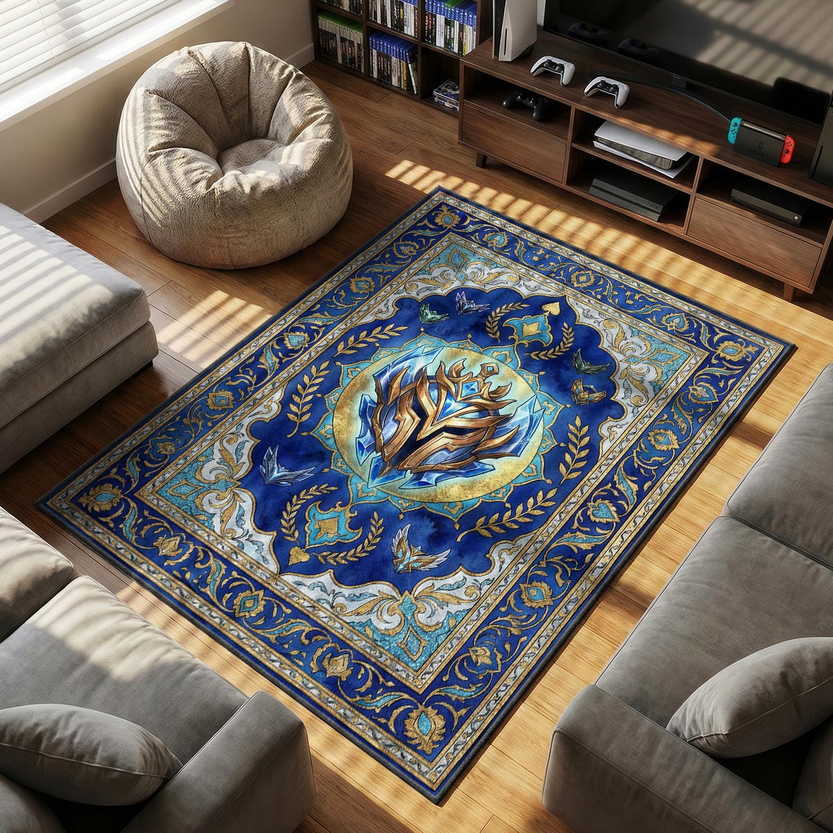 Challenger Crest Elite Rug - League of Legends Chair Mat