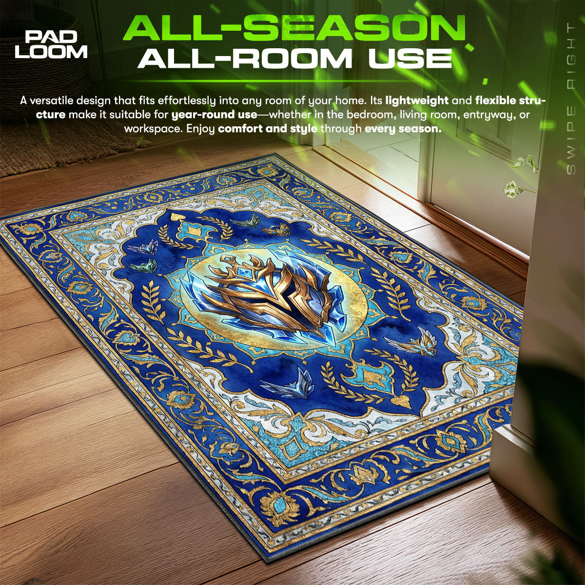 Challenger Crest Elite Rug - League of Legends Chair Mat