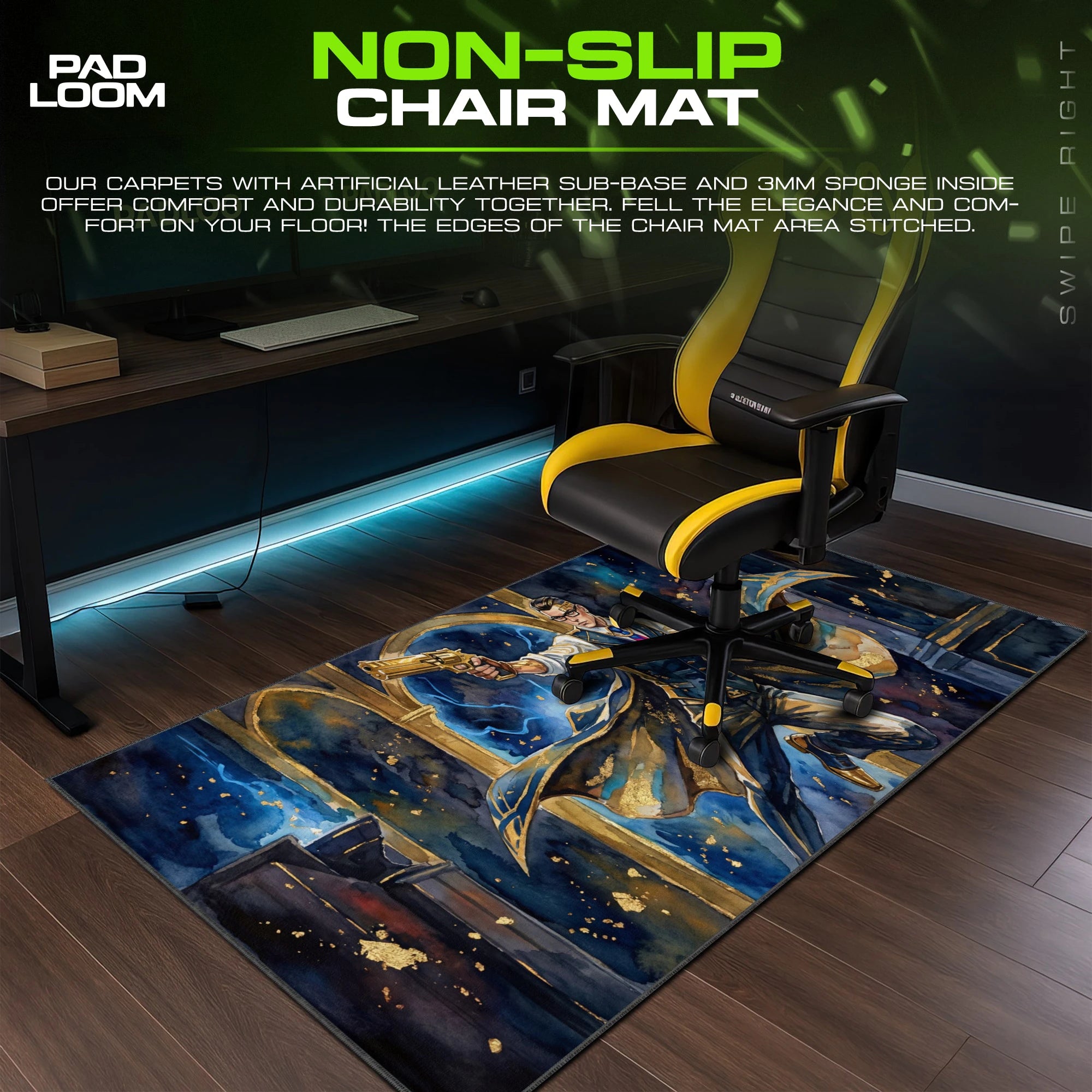 Chamber Golden Draw Mouse Pad - Valorant Desk Mat
