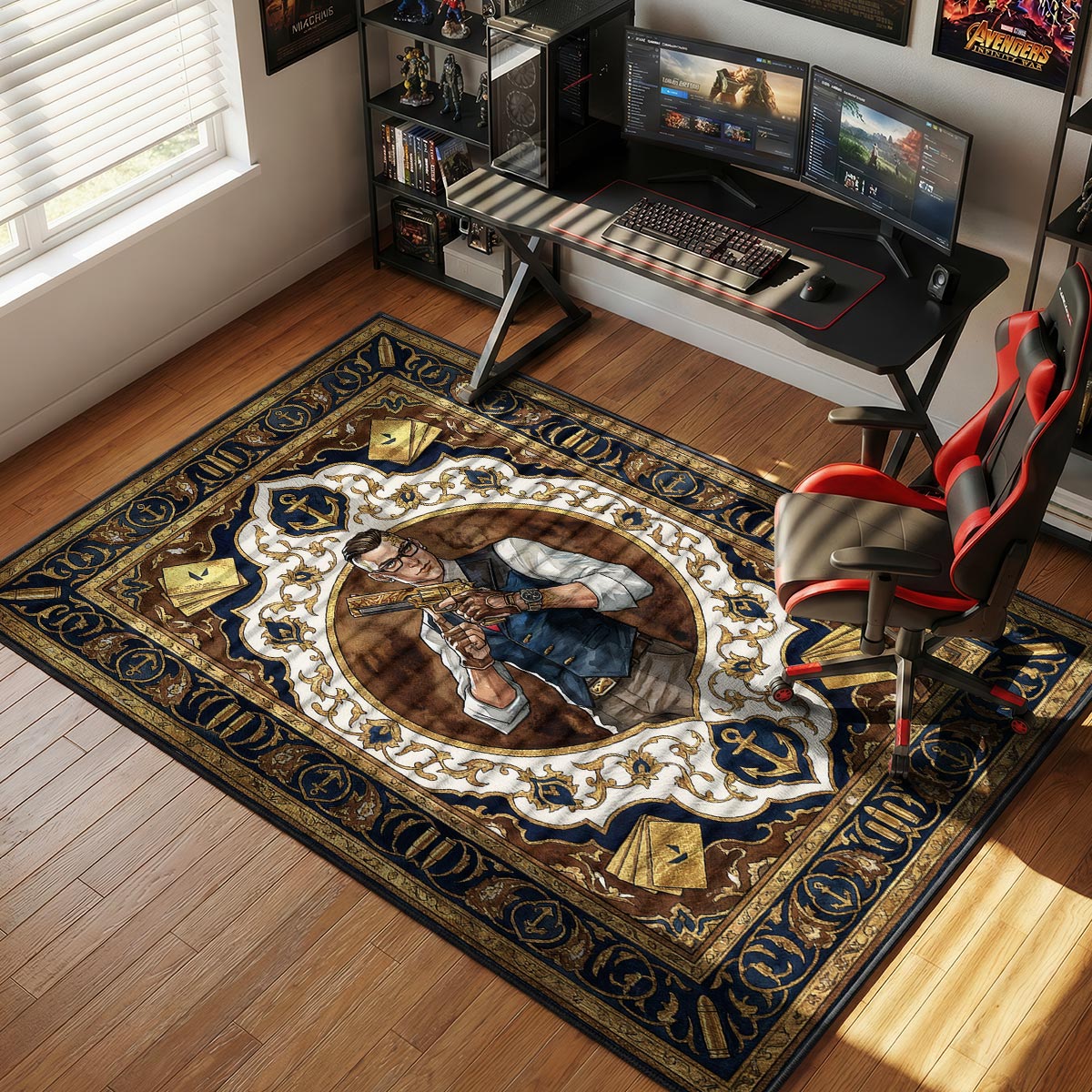 Chamber Royal Portrait Rug - Valorant Chair Mat
