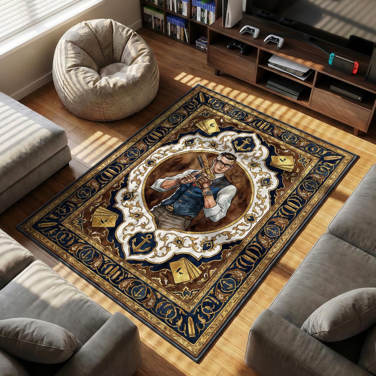 Chamber Royal Portrait Rug - Valorant Chair Mat