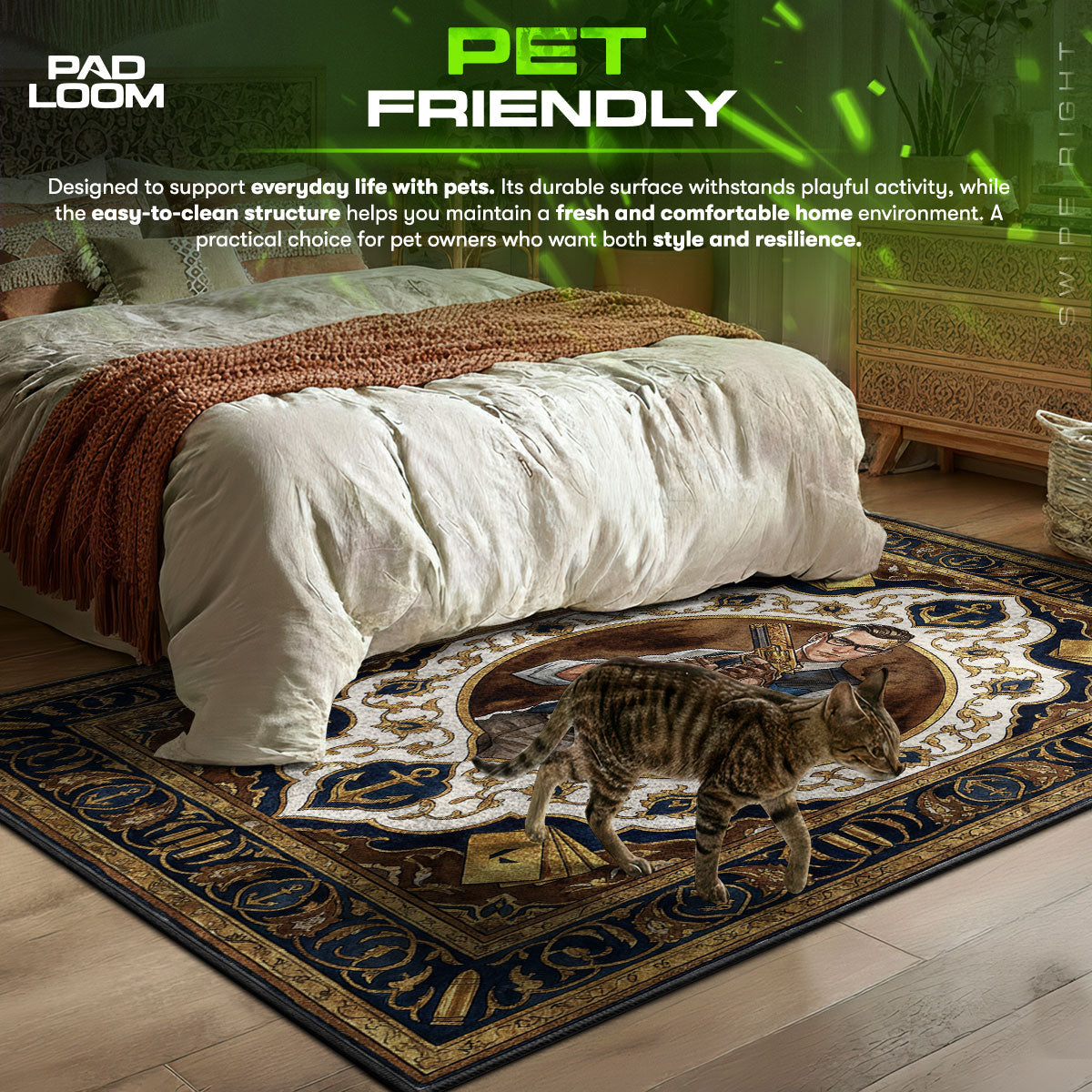 Chamber Royal Portrait Rug - Valorant Chair Mat