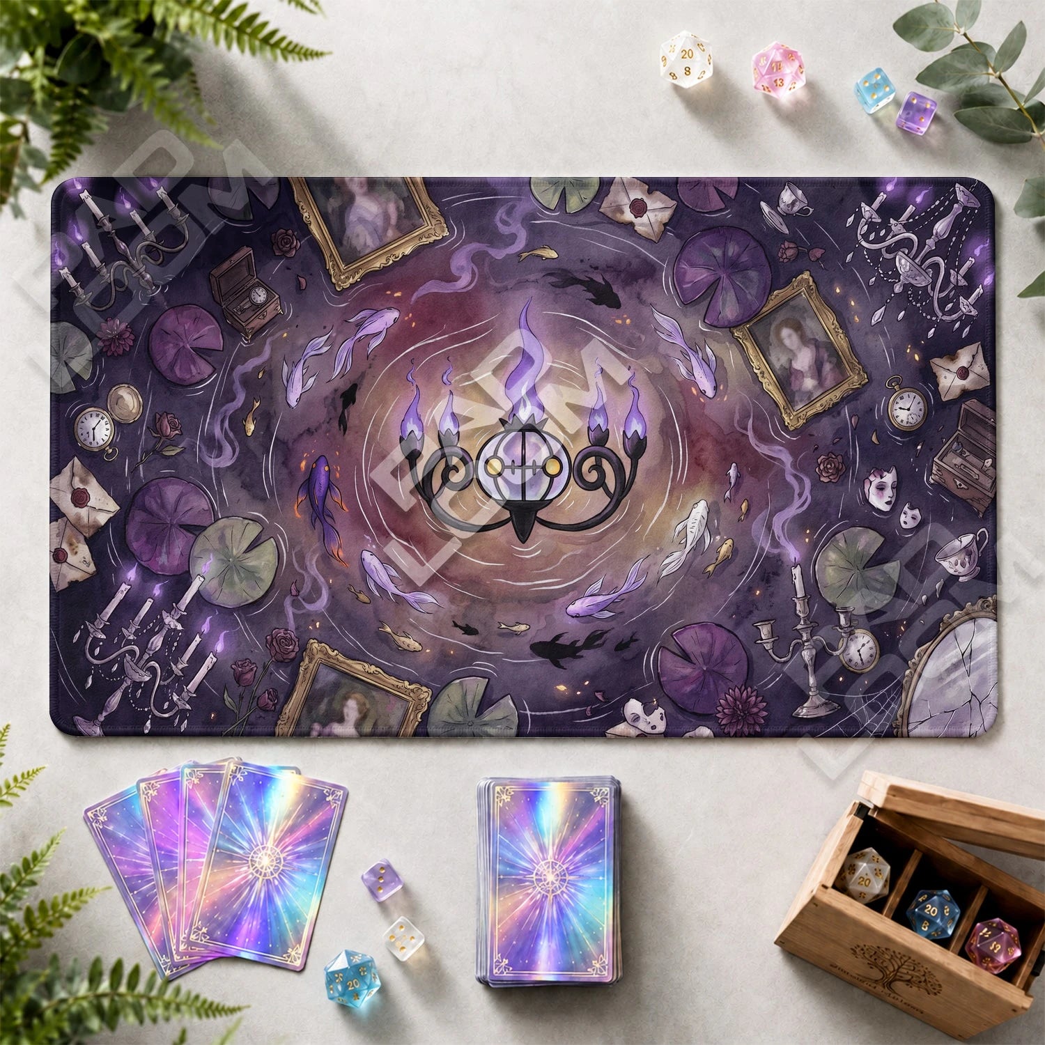 Chandelure Haunt Playmat - Pokemon TCG Mat - view 2