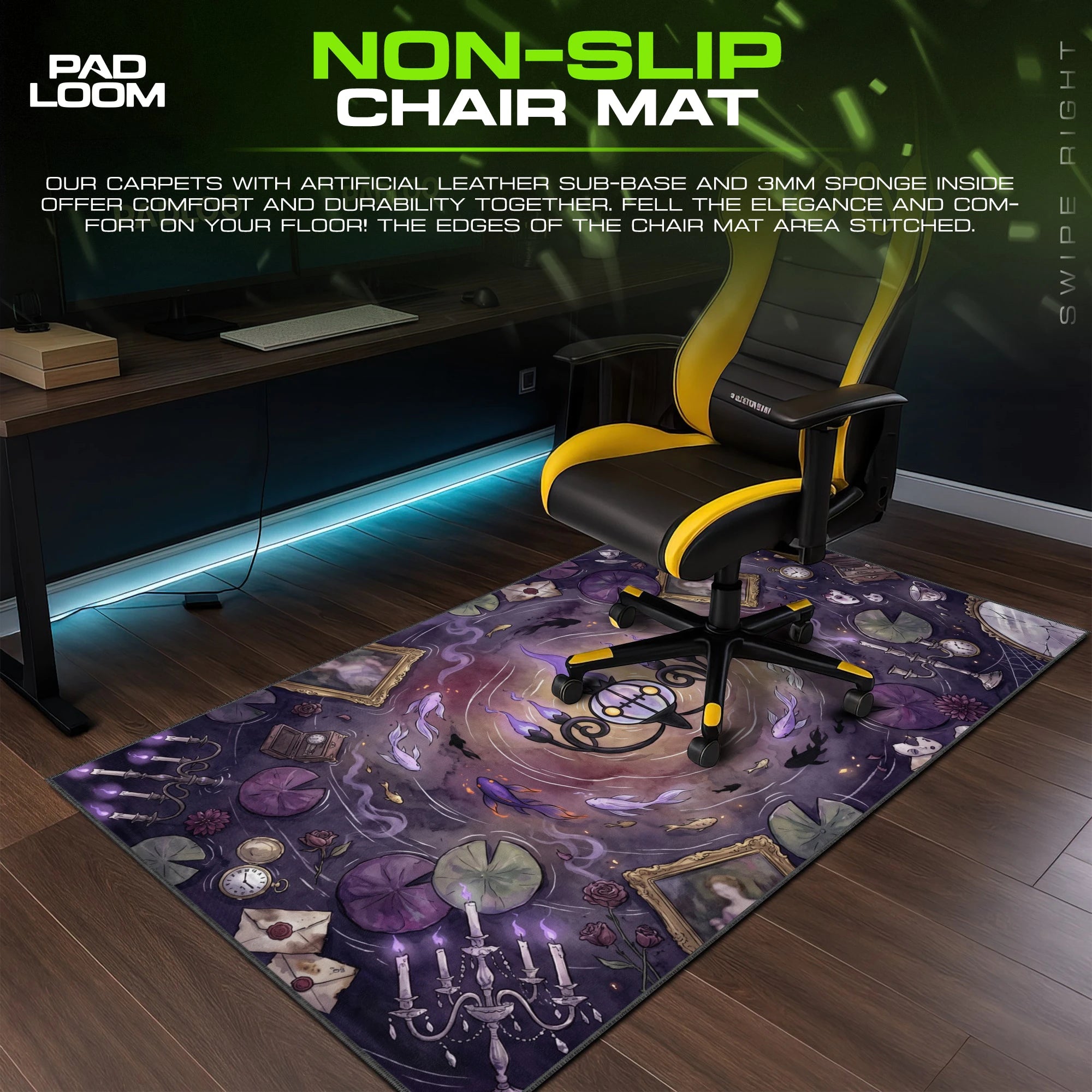 Chandelure Seance Pond Mouse Pad - Pokemon Desk Mat