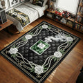 Chanel Eau de Cannabis perfume bottle black gold green hypebeast area rug