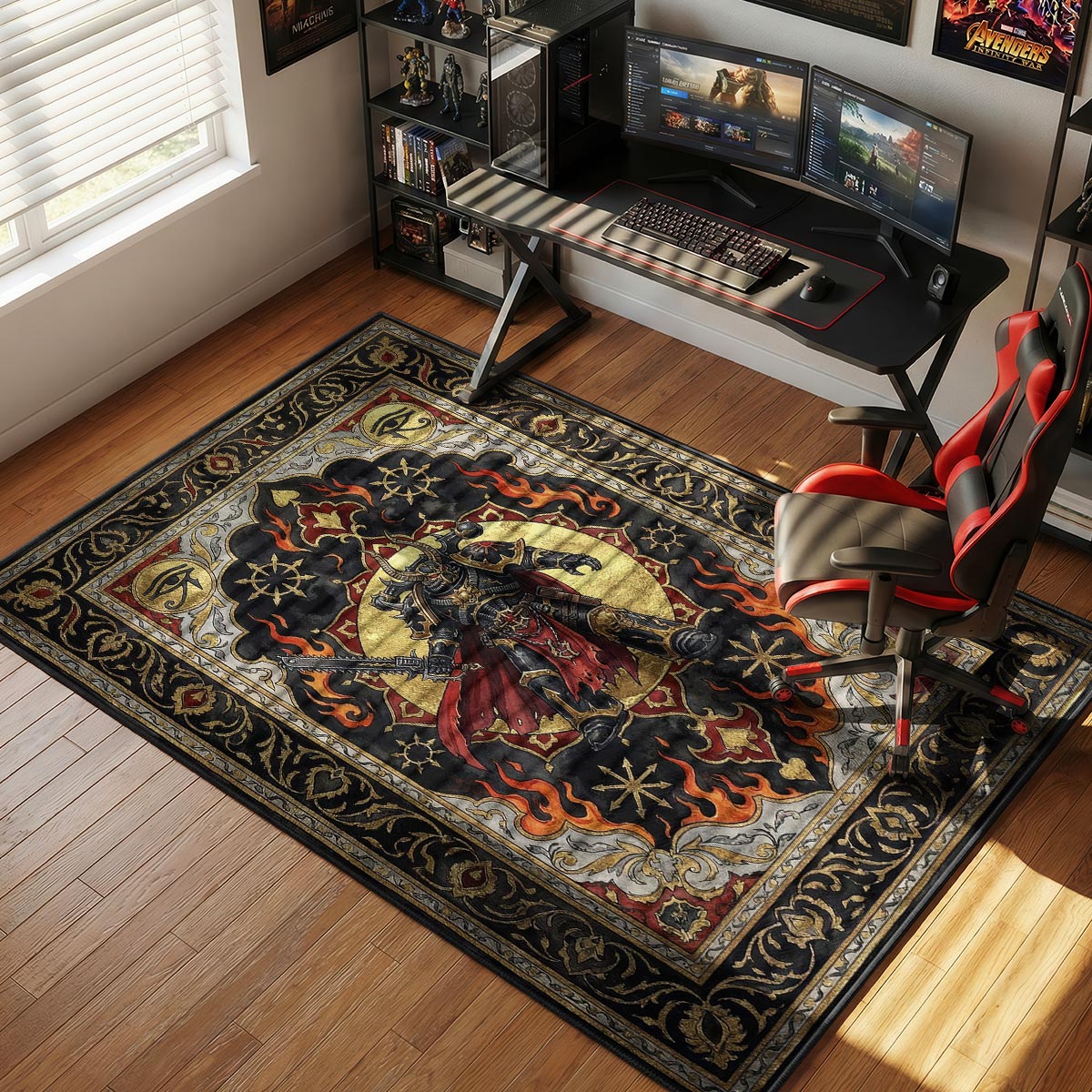 Chaos Marine Ketzerteppich - Warhammer 40k Stuhlunterlage