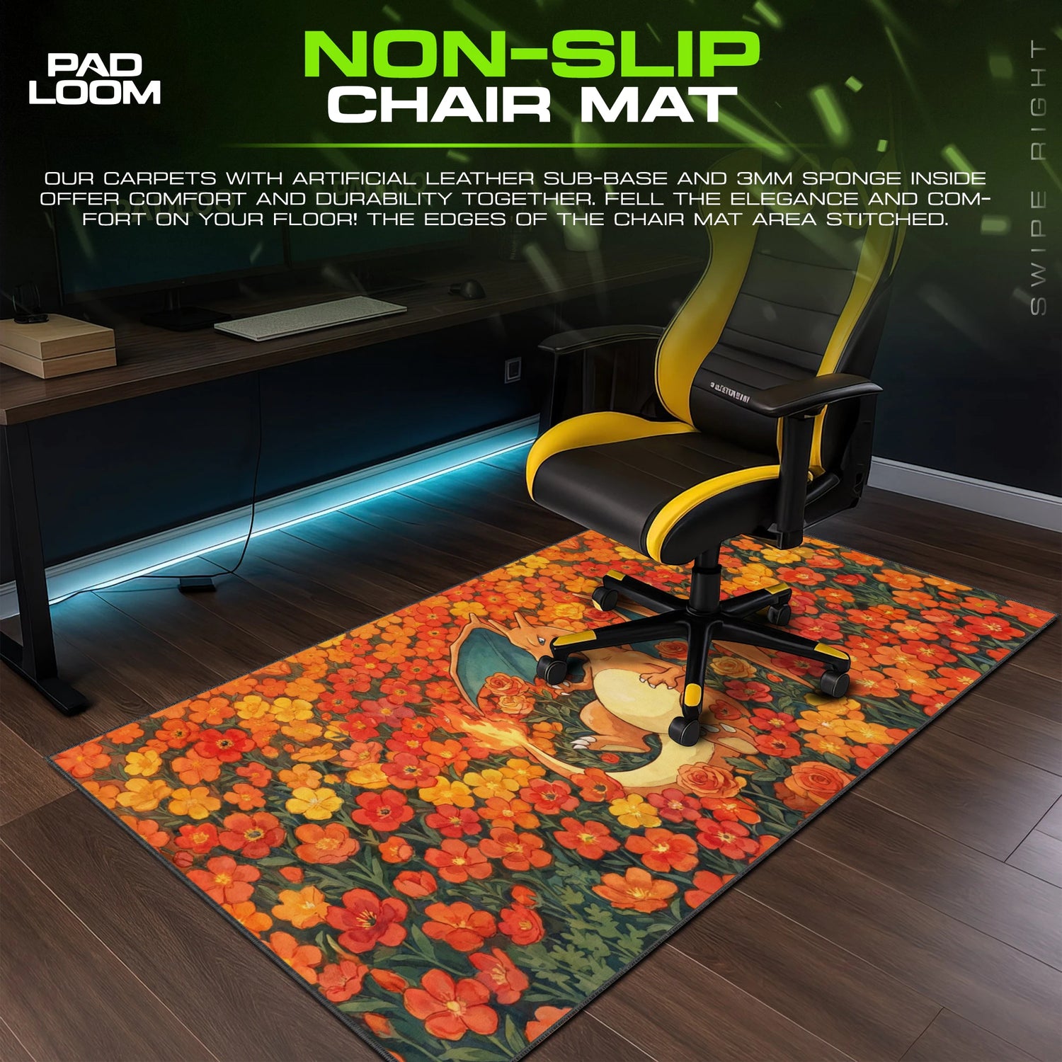 Charizard Blossom Rest Mouse Pad - Pokémon Desk Mat