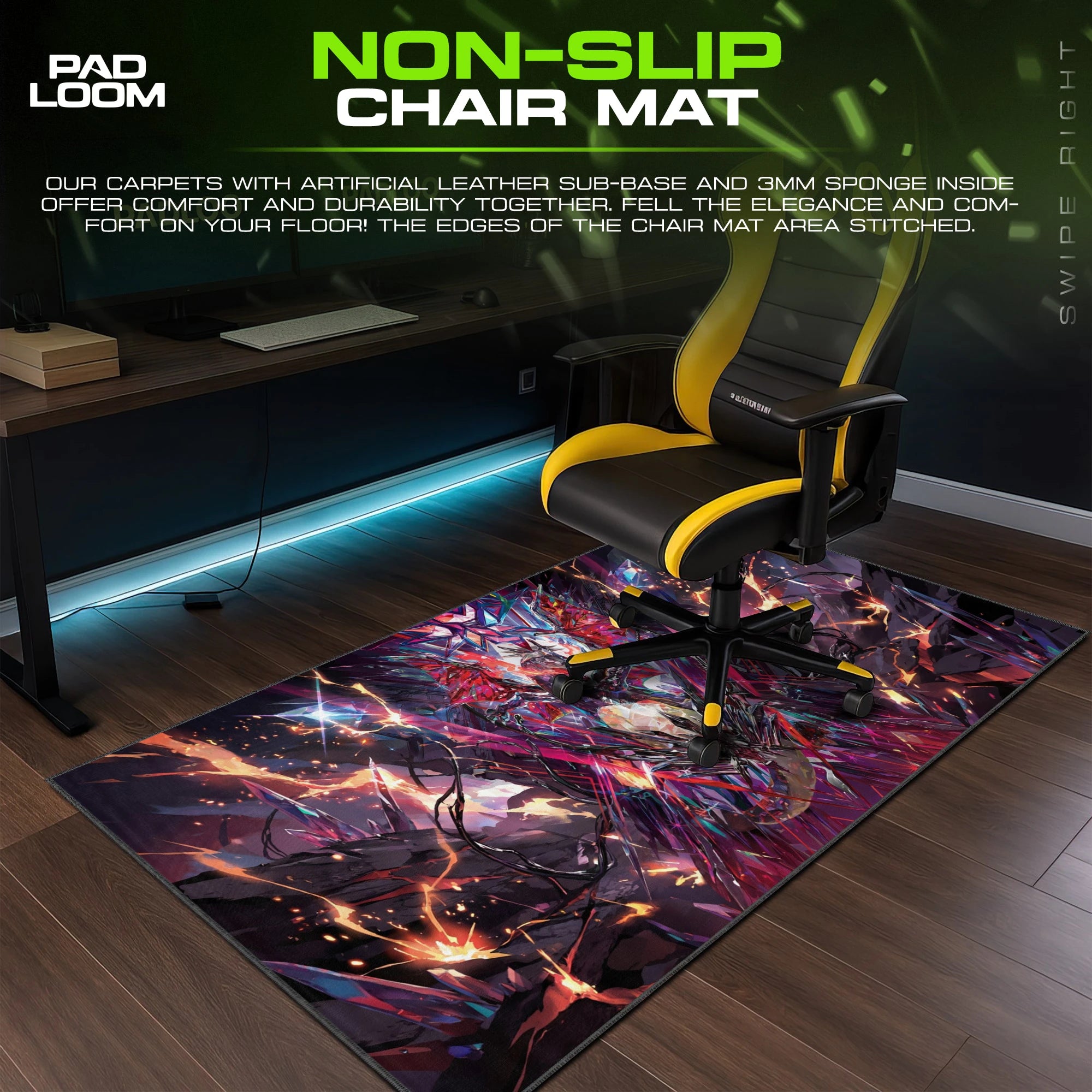 Charizard Crystal Rift Mouse Pad - Pokemon Desk Mat