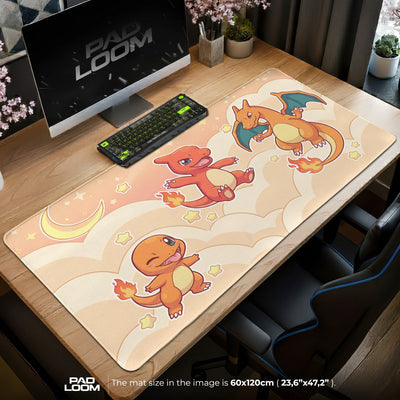 Charizard Evolutions-Trio Mauspad - Pokémon Schreibtischunterlage