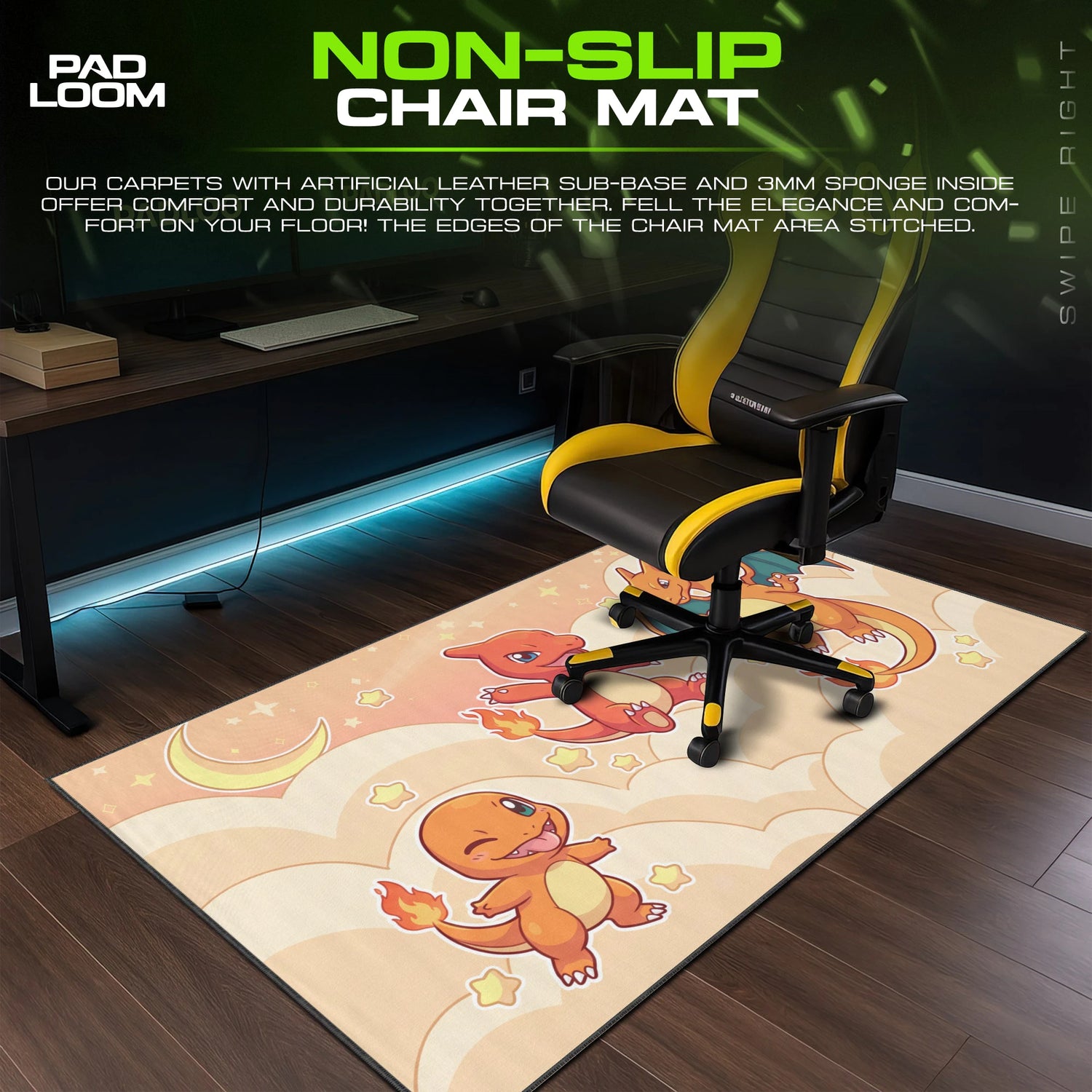 Charizard Evo Trio Mouse Pad - Pokémon Desk Mat