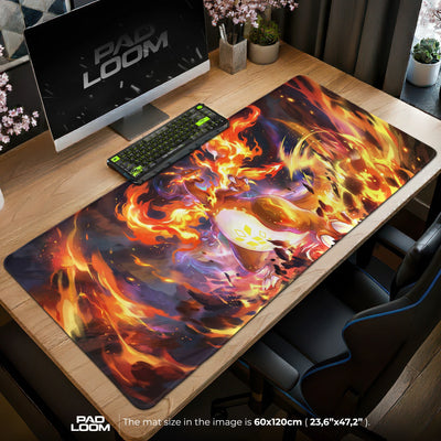 Charizard Inferno Mauspad - Pokémon Schreibtischunterlage