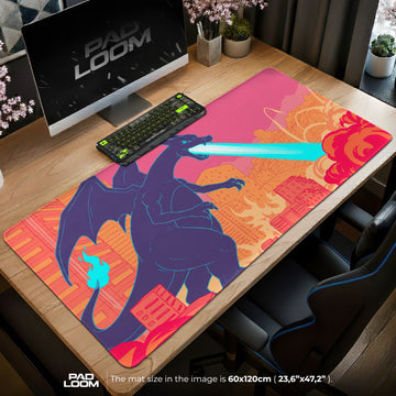 Charizard Kaiju Ruin Mouse Pad - Pokémon Desk Mat