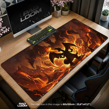 Charizard Molten Roar Mouse Pad - Pokemon Desk Mat