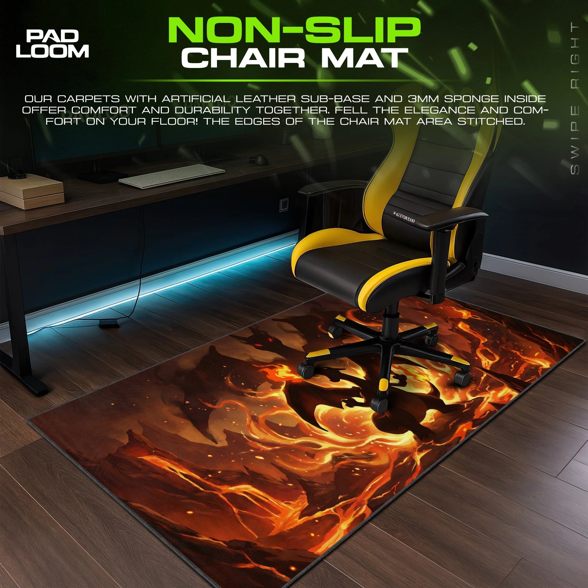 Charizard Molten Roar Mouse Pad - Pokemon Desk Mat