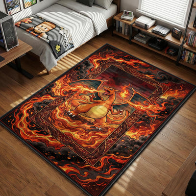 Charizard Raging Inferno Rug - Pokemon Chair Mat