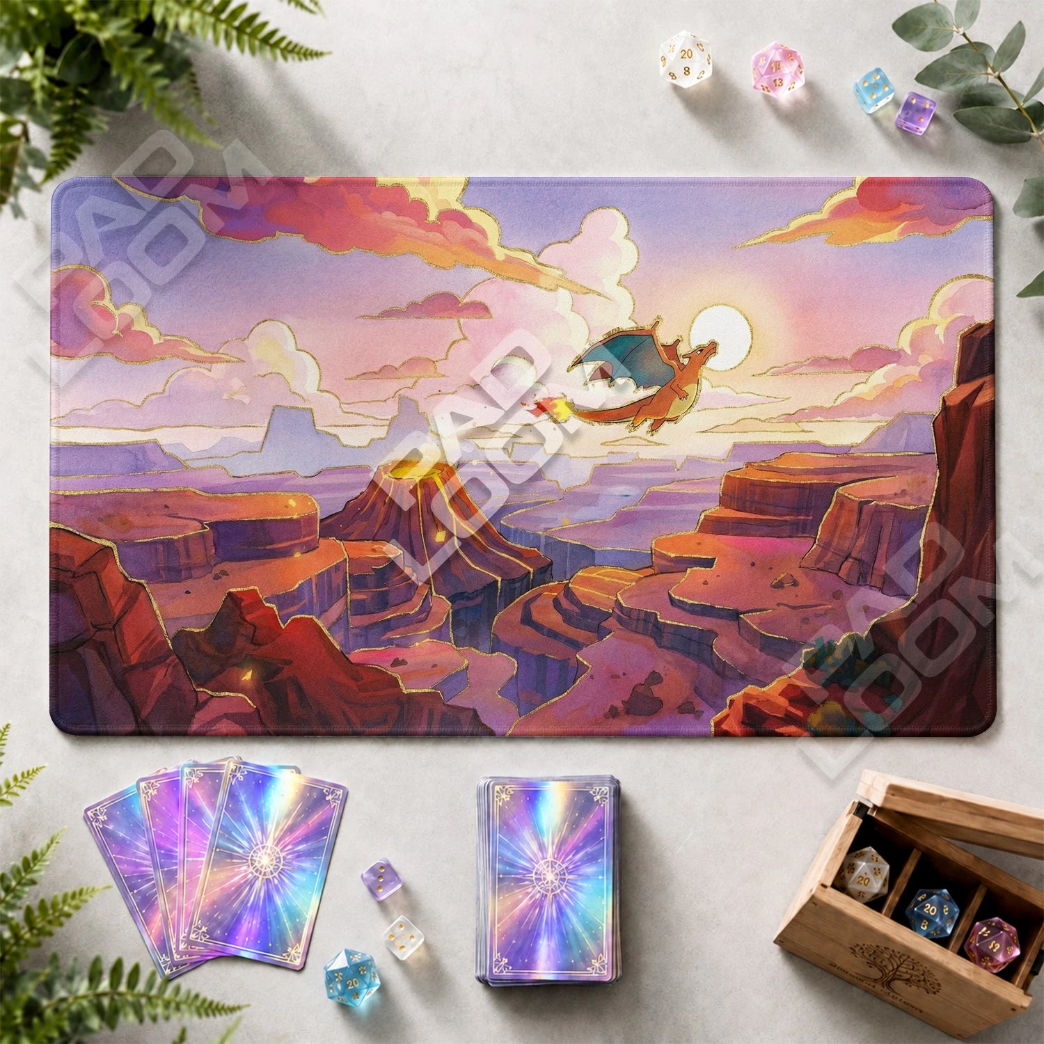 Charizard Rest Playmat - Pokemon TCG Mat - view 2
