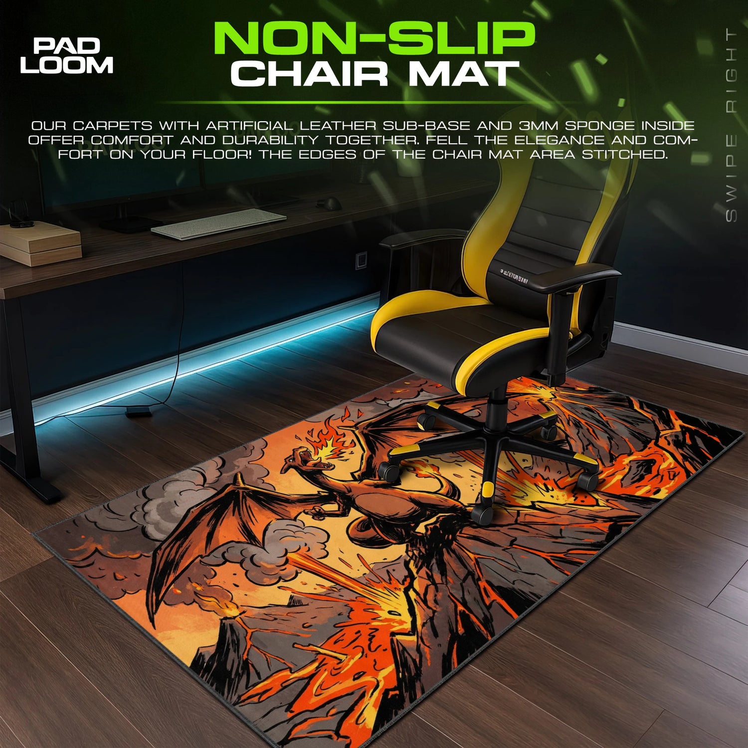 Charizard Volcano Roar Mouse Pad - Pokémon Desk Mat