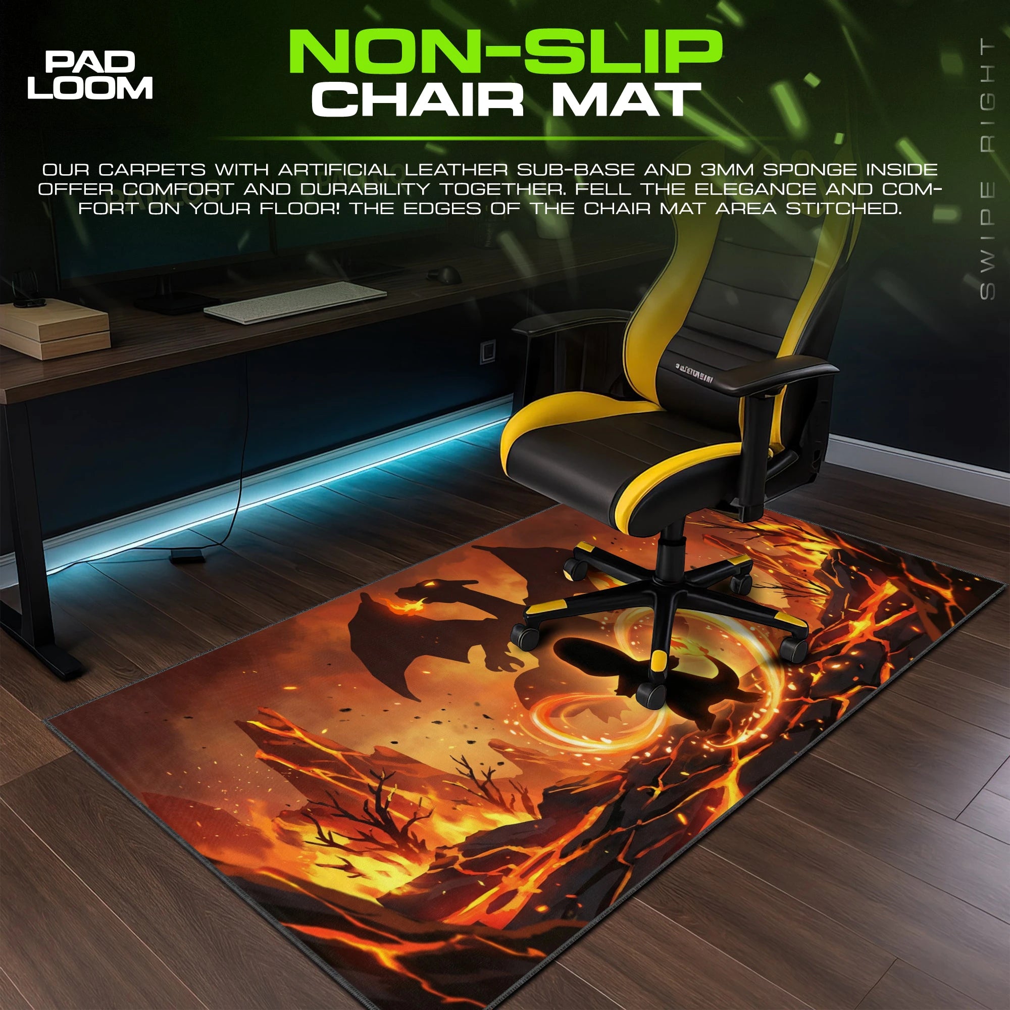 Charmander Ember Destiny Mouse Pad - Pokemon Desk Mat