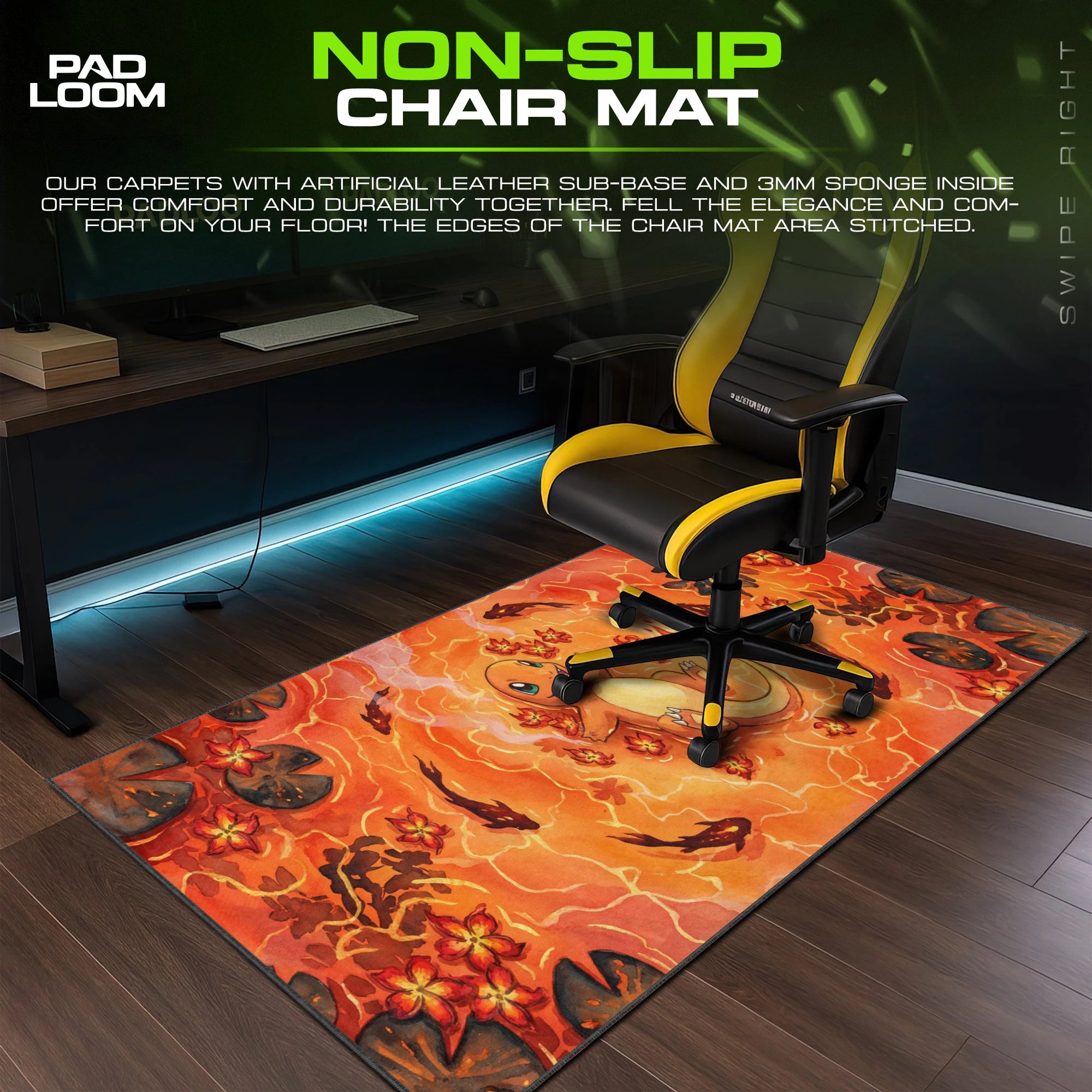 Charmander Ember Koi Mouse Pad - Pokémon Desk Mat