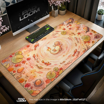 Charmander Glutteich Mauspad - Pokémon Schreibtischunterlage
