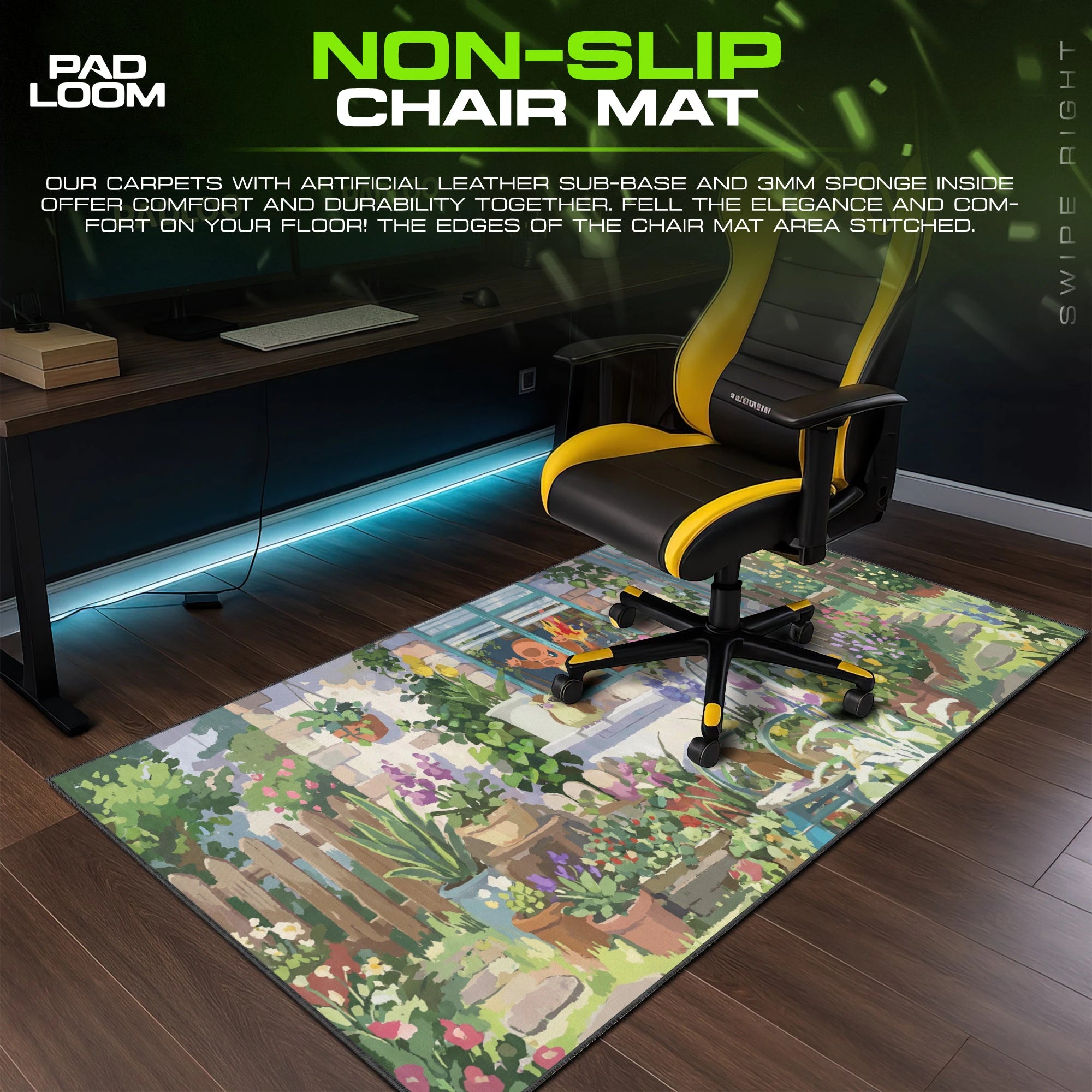 Charmander Garden Window Mouse Pad - Pokemon Desk Mat