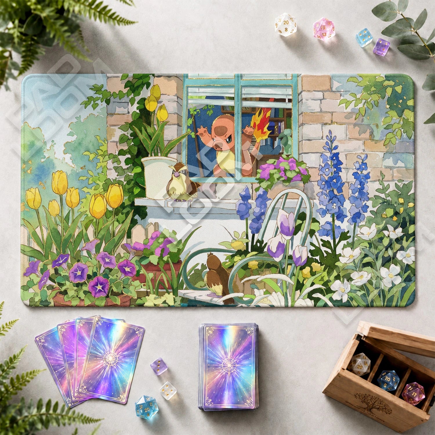 Charmander Window Playmat - Pokemon TCG Mat