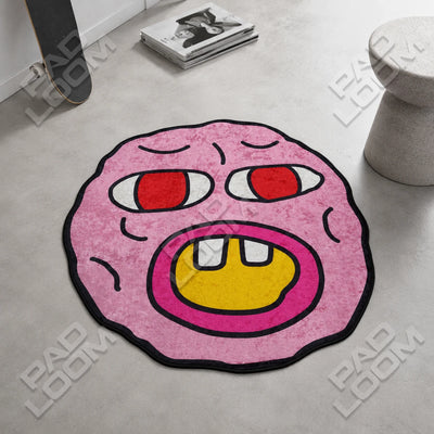 Cherry Bomb Rug - Shaped Man Cave Area Rug