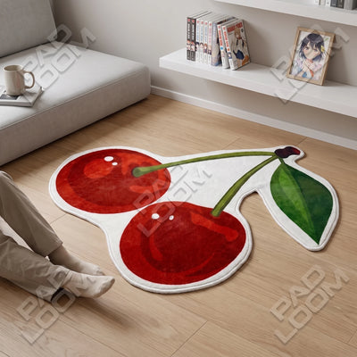 Cherry Rug - Shaped Kids Room Area Rug