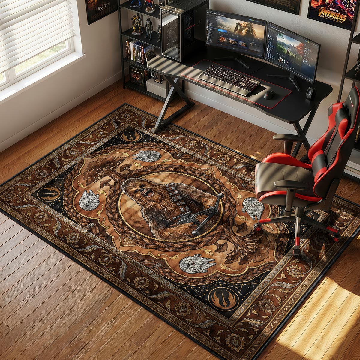 Chewbacca Wookiee Warrior Star Wars Room rug — main product view